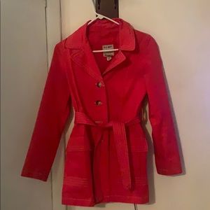 COPY - Old Navy bright red light jacket. Barely worn.